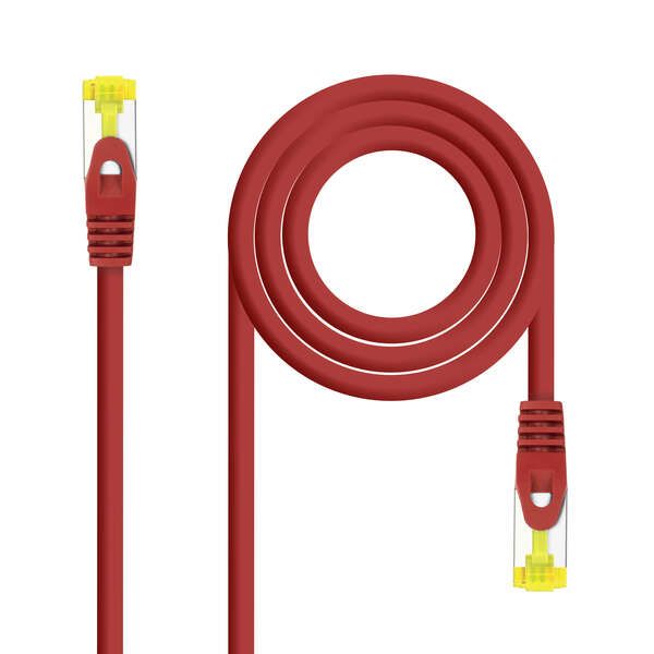 10.20.1900~1903-R Nanocable Cable Red Latiguillo LSZH Cat.6A SFTP AWG26 30cm - Color Rojo - Imagen 1
