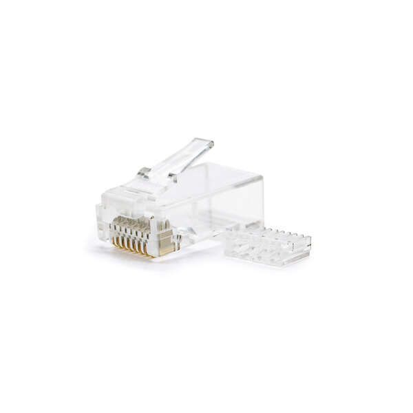201236_1 Nanocable Pack de 100 Conectores RJ45 8 Hilos Cat.6 - Color Transparente - Imagen 1