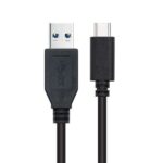 Nanocable Cable USB 3.1 Gen2 10Gbps 3A USB-C/M-A/M 2m - Color Negro - Imagen 2