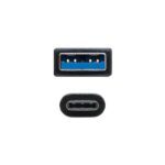 Nanocable Cable USB 3.1 Gen2 10Gbps 3A USB-C/M-A/M 2m - Color Negro - Imagen 3