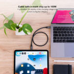 Nanocable Cable USB 3.2 Gen2X2 100W 4K/60Hz USB-C M/M 1.5m - Color Negro - Imagen 5