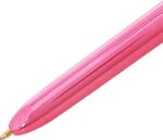 Bic 4 Colours Shine Boligrafo de Bola Retractil - Punta de 1mm - Trazo de 0.4mm - Tinta con Base de Aceite - Cuerpo Rosa Metalizado/Blanco - 4 Colores - Imagen 2