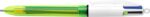 Bic 4 Colours Fluo Boligrafo de Bola Retractil - Punta Media de 1.0mm - Tinta con Base de Aceite - Tinta de Colores: Negro, Azul, Rojo y Amarillo Fluorescente - Imagen 2