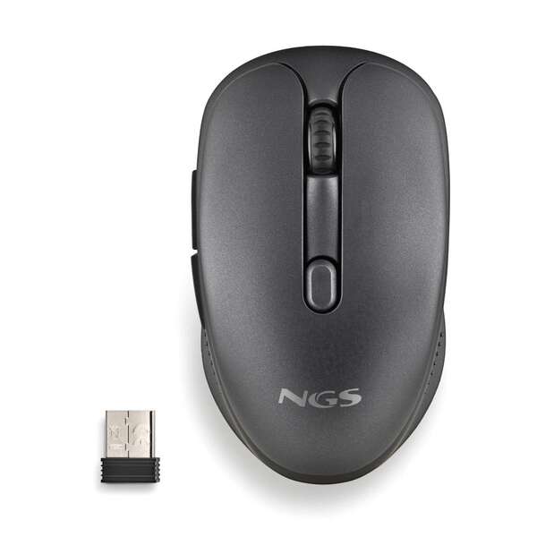 202806_1 NGS Evo Rust Black Raton Inalambrico USB 1600dpi - 5 Botones - Recargable - Uso Diestro - Imagen 1