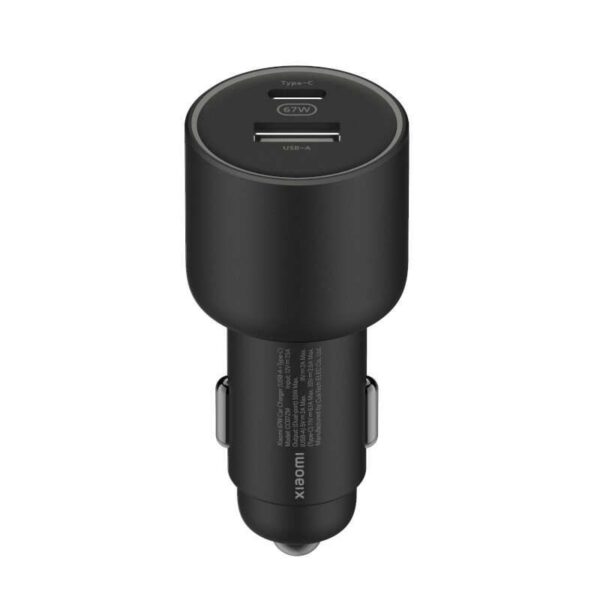 Xiaomi Car Charger Cargador de Coche 67W - 1x USB-C, 1x USB-A + Cable - Compatible con Carga Rapida - Imagen 2