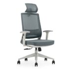Cromad Gama Senior SE3000 Silla de Oficina - Piston de Gas de Grado 4 - Soporte Lumbar y Cervical - Respaldo de Malla - Reposabrazos Ajustables y Acolchados