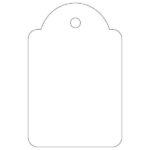 Apli Etiquetas Colgantes Blancas 28 x 43mm 100 U.