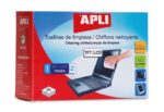 Apli Toallitas de Limpieza para Equipos Electronicos - Propiedades Antiestaticas - Incluye 20 Sobres con Toallita Humeda y Seca - sin Alcohol