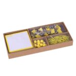 Apli Fluor Collection Set de Oficina - 25 Pins, 80 Clips de 28mm, 20 Pinzas Abatibles de 19mm y Notas Adhesivas de 100 Hojas en Amarillo Fluor - Diseño Moderno y Llamativo - Producto Reposicionable para Expositor 17684 - Imagen 3