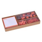 Apli Fluor Collection Set de Oficina - 25 Pins, 80 Clips de 28mm, 20 Pinzas Abatibles de 19mm y Notas Adhesivas de 100 Hojas en Naranja Fluor - Diseño Moderno y Llamativo - Producto Reposicionable para Expositor 17684 - Imagen 3