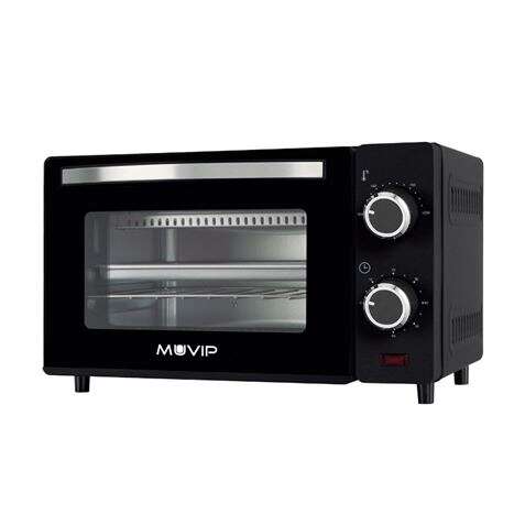 215316_1 Muvip Horno de Sobremesa 650W 10L - Regulador de Temperatura 100º - 230º - Puerta de Cristal Templado - Cuerpo de Acero Inoxidable - Imagen 1