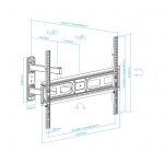 Tooq Soporte Pared Pantallas 37-70" Gira/Incli - Color Negro - Imagen 5