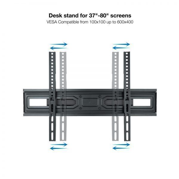 Tooq Soporte Pared Pantallas 37-80" Gira/Incli - Color Negro - Imagen 2