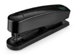Novus B2 re+new Grapadora de Sobremesa - Fabricada con Plastico Reciclado - Hasta 25 Hojas - Grapado Abierto, Cerrado y Clavado - Incluye 200 Grapas - Color Negro