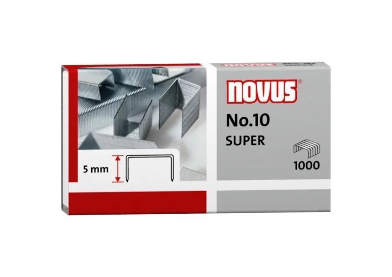 215861_1 Novus Nº 10 Super Caja de 1000 Grapas Nº 10 Galvanizadas - Imagen 1