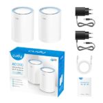 Cudy M1200 Pack de 2 Sistemas WiFi Mesh AC1200 Dual Band - 867Mbps en 5GHz, 300Mbps en 2,4GHz - 1x Puerto LAN 10/100Mbps, 1x Puerto WAN 10/100Mbps - 2 Antenas Internas - Imagen 2