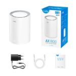 Cudy M1800 Sistema WiFi 6 Mesh AX1800 Dual Band - 1201Mbps en 5GHz, 574Mbps en 2,4GHz - 1x Puerto LAN 1000/100/10Mbps, 1x Puerto WAN 1000/100/10Mbps - 4 Antenas Internas - Imagen 3