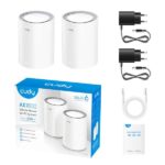 Cudy M1800 Pack de 2 Sistemas WiFi 6 Mesh AX1800 Dual Band - 1201Mbps en 5GHz, 574Mbps en 2,4GHz - 1x Puerto LAN 1000/100/10Mbps, 1x Puerto WAN 1000/100/10Mbps - 4 Antenas Internas - Imagen 2