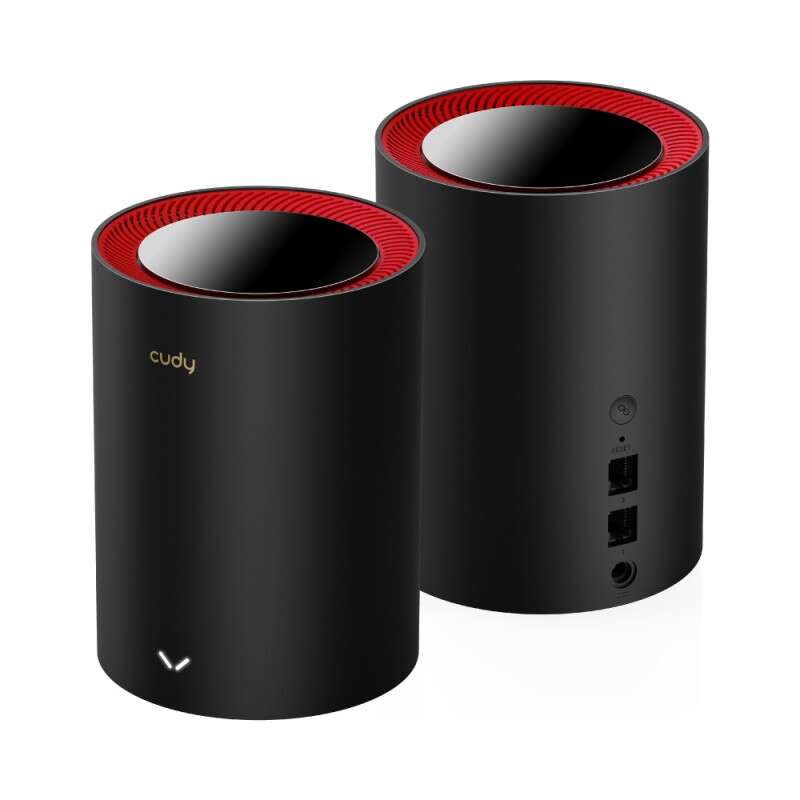 216571_2 Cudy AX3000 Pack de 2 Sistemas WiFi 6 Mesh AX3000 2.5G Dual Band - Admite Ancho de Banda de 20/40/80/160MHz - 1x Puerto LAN 10/100/1000Mbps, 1x Puerto WAN 2.5Gbps - 5 Antenas Internas - Imagen 1