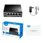 Cudy GS105 Switch 5 Puertos Gigabit Adaptables 10/100/1000 Mbps - Imagen 4