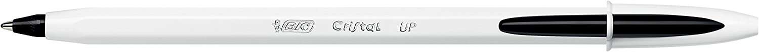 216872_1 Bic Cristal Up Boligrafo de Bola - Punta de 1.2mm - Tinta con Base de Aceite - Cuerpo Blanco - Color Negro - Imagen 1