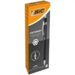 Bic Criterium Portaminas 2mm HB con Goma - Punta Retractil - Clip Metalico - Cuerpo de Color Negro - Imagen 2