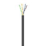 Aisens Cable de Red Exterior Impermeable RJ45 Cat.6 UTP Rigido CCA AWG23 - 100m - Color Negro - Imagen 2