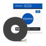 Aisens Cable de Red Exterior Impermeable RJ45 Cat.6 UTP Rigido CCA AWG23 - 100m - Color Negro - Imagen 3
