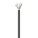 Aisens Cable de Red Exterior Impermeable RJ45 Cat.6 Ftp Rigido Awg24 - 100m - Color Negro - Imagen 2