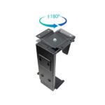 Tooq Soporte de Escritorio/Pared para CPU - Peso Max 10kg - Angulo de Giro 180º - Color Negro - Imagen 4