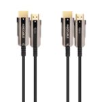 Nanocable Cable HDMI v2.0 AOC Macho a HDMI v2.0 Macho 20m - 4K@60Hz 18Gbps - Color Negro - Imagen 2