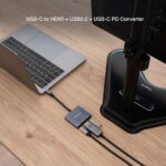 Nanocable Conversor USB-C a HDMI, USB3.0 y USB-C PD - Color Gris - Imagen 3