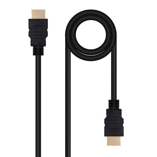 219442_1 Nanocable Cable HDMI v2.0 Macho a HDMI v2.0 Macho 5m - 4K@60Hz 18Gbps - Color Negro - Imagen 1