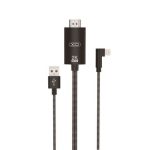 XO Adaptador de Cable Lightning A Hdmi - Longitud de 1.8m - Soporte de Resolucion 2K(60Hz)/1080P - Intercambio de Datos y Audio - Fuente de Alimentacion USB - Color Negro - Imagen 4
