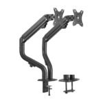 Aisens Soporte de Mesa ECO Contrapeso Giratorio e Inclinable para Monitor/TV 8kg (3 Pivotes - 2 Brazos) de 17-32 - Color Negro - Imagen 4