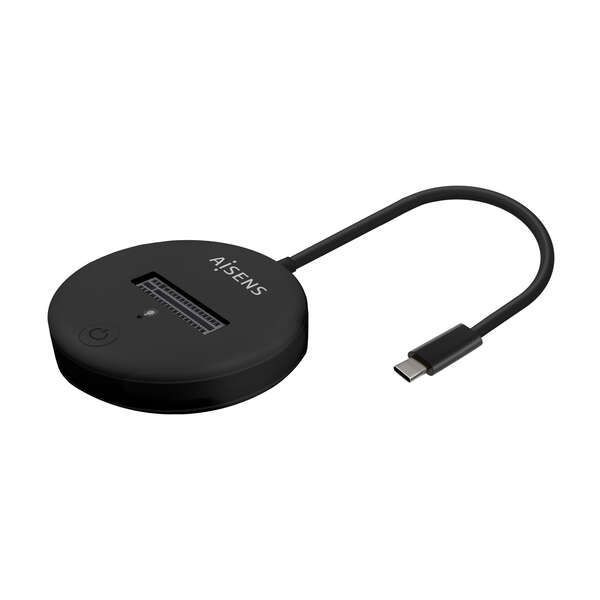 220877_1 Aisens USB-C Dock M.2 (NGFF) Asuc-M2D013-Bk SATA/NVME a USB3.1 GEN2 - Color Negro - Imagen 1