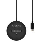 Aisens USB-C Dock M.2 (NGFF) Asuc-M2D013-Bk SATA/NVME a USB3.1 GEN2 - Color Negro - Imagen 2