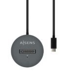 Aisens USB-C Dock M.2 (NGFF) Asuc-M2D014-Gr SATA/NVME a USB3.1 GEN2 - Color Gris - Imagen 2