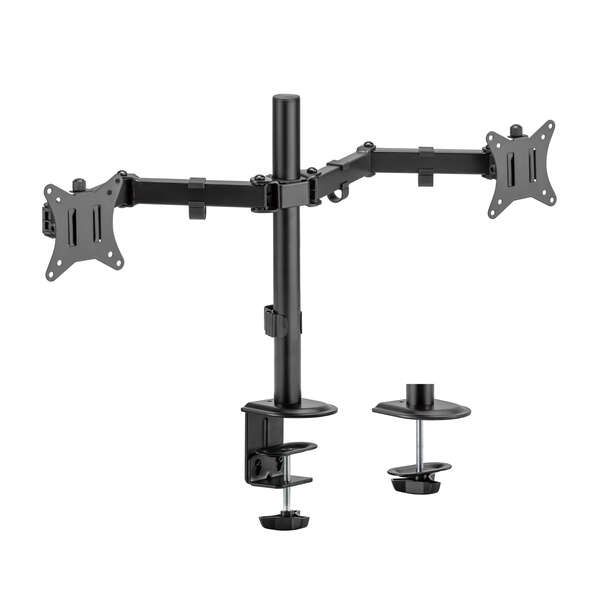 221027_1 Aisens Soporte de Mesa ECO Giratorio e Inclinable para Monitor/TV 9kg (3 Pivotes - 2 Brazos) de 17-32 - Color Negro - Imagen 1
