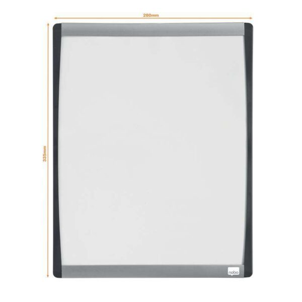 Nobo Pizarra Blanca Magnetica Pequeña con Marco Arqueado 280x335 - Almohadillas Adhesivas e Imanes - Imagen 3