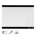 Nobo Pizarra Blanca Magnetica Pequeña con Clip para Notas 430x580mm - Diseño sin Marco - Funciones de Gancho - Color Blanco - Imagen 3