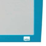 Nobo Pizarra Blanca Magnetica 585x430mm - Incluye Mini Rotulador de Pizarra, Imanes Estampados y Borrador - Color Azul - Imagen 4