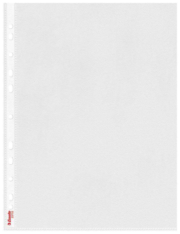 221897_1 Esselte Pack de 100 Fundas Multitaladro A4 0,07mm - Abertura Superior - 11 Taladros - Acabado Rugoso Transparente - Imagen 1