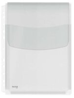 Leitz Pack de 5 Fundas Fuelle con Solapa A4 Multitaladro 11 - Capacidad 200 Hojas - Fabricada en PVC de 170 Micras - Expansibles hasta 20mm - Textura Lisa