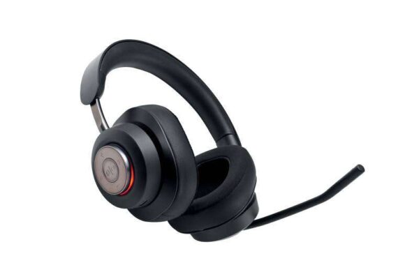 Kensington H3000 Auriculares Circumaurales Bluetooth 5.2 con Microfono Plegable - Cancelacion PNC y ENC - Autonomia hasta 60h - Incluye Adaptador de USB-C a USB-A, Cable USB-C y Estuche Rigido - Color Negro - Imagen 3