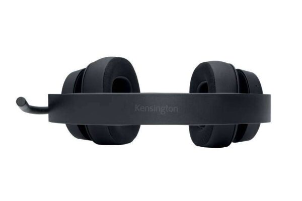 Kensington H3000 Auriculares Circumaurales Bluetooth 5.2 con Microfono Plegable - Cancelacion PNC y ENC - Autonomia hasta 60h - Incluye Adaptador de USB-C a USB-A, Cable USB-C y Estuche Rigido - Color Negro - Imagen 4