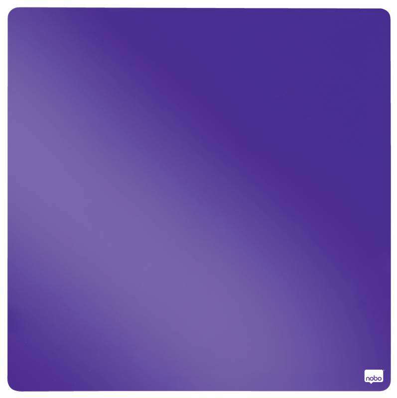 222837_1 Nobo Tile Mini Pizarra Magnetica 360x360mm - sin Marco - Almohadillas Adhesivas e Imanes - Diseño Creativo y Colorido - Color Violeta - Imagen 1