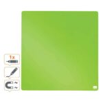 Nobo Tile Mini Pizarra Magnetica 360x360mm - sin Marco - Almohadillas Adhesivas e Imanes - Diseño Creativo y Colorido - Color Violeta - Imagen 4