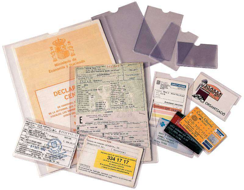 222967_1 Esselte Pack de 100 Portacarnets Tamaño 93x138mm - Transparente Acabado Liso - Imagen 1