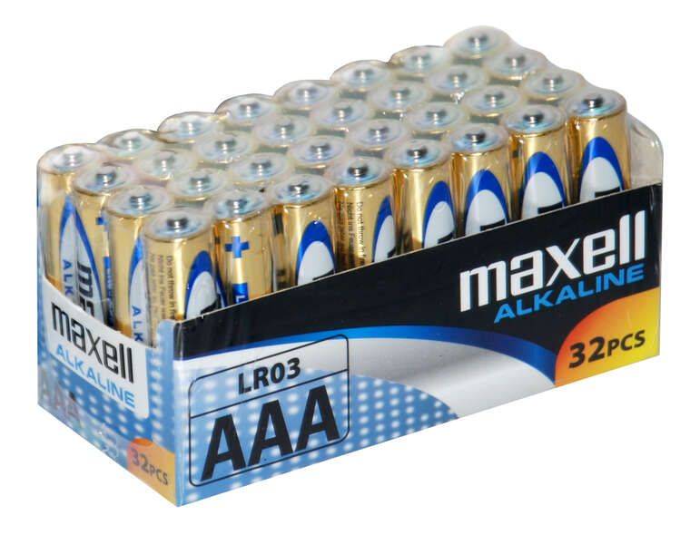 223077_1 Maxell Pack de 32 Pilas Alcalinas LR03 AAA 1.5V - Imagen 1